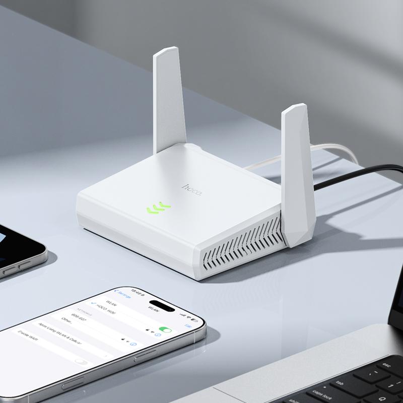 HOCO HI36 Mini WiFi 4 Router 300Mbps - Image 5
